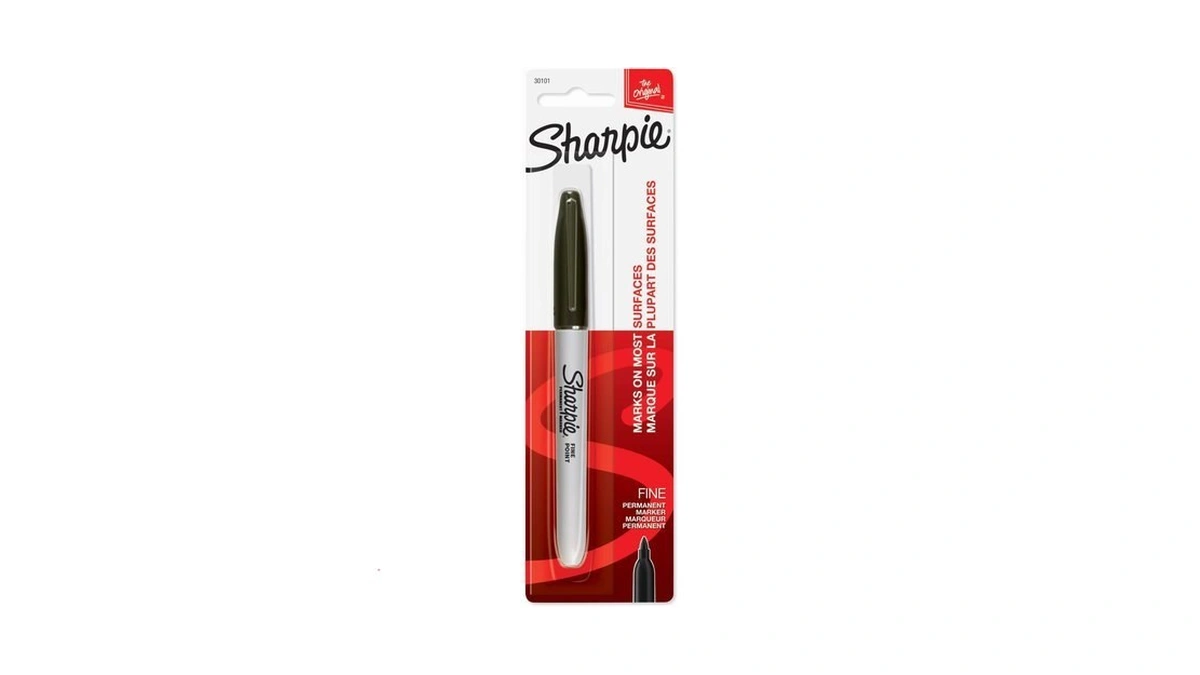 Sharpie Permanent Marker, Fine Point, Black, 1 Count