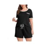 Lastshe Plus Size Pajamas Set For Women 2 Piece Soft