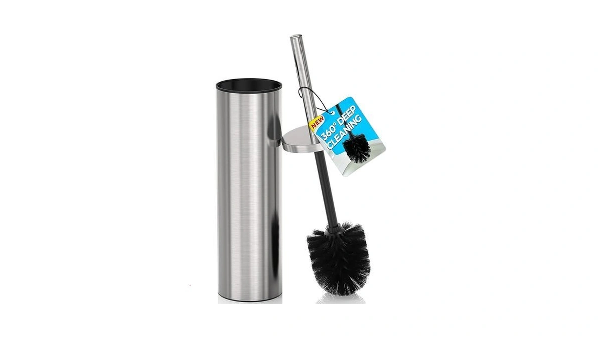Dowry Stainless Steel Toilet Bowl Brush And Holder For Bathroom,