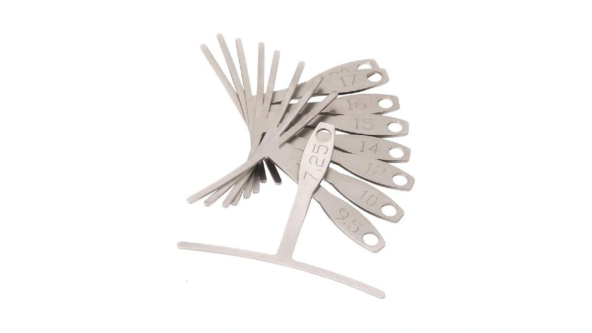 Stewmac Understring Radius Gauges, Set Of 9, Standard Width For