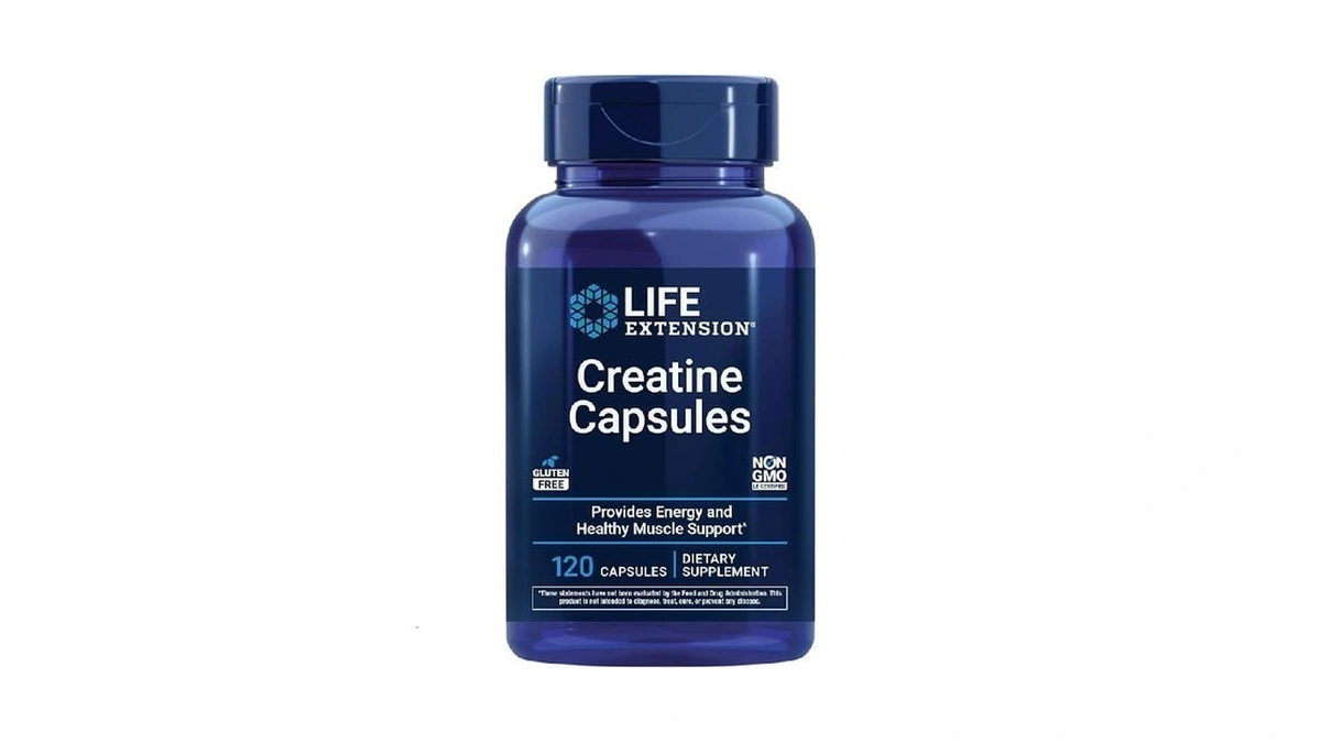 Life Extension Creatine Capsules – Creatine Monohydrate – Promotes Strength,