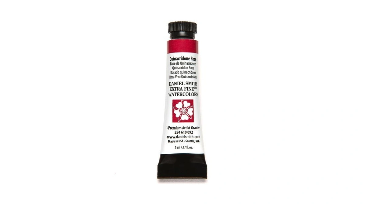 Daniel Smith 284610092 Extra Fine Watercolors Tube, 5ml, Quinacridone Rose,