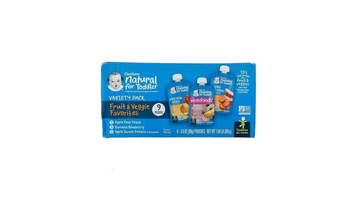 Gerber Stage 2 Baby Food, Fruit And Veggie Favorites Puree