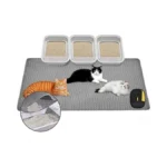 Furlingda Large Cat Litter Mat, 46x28 Inches Extra Large Double