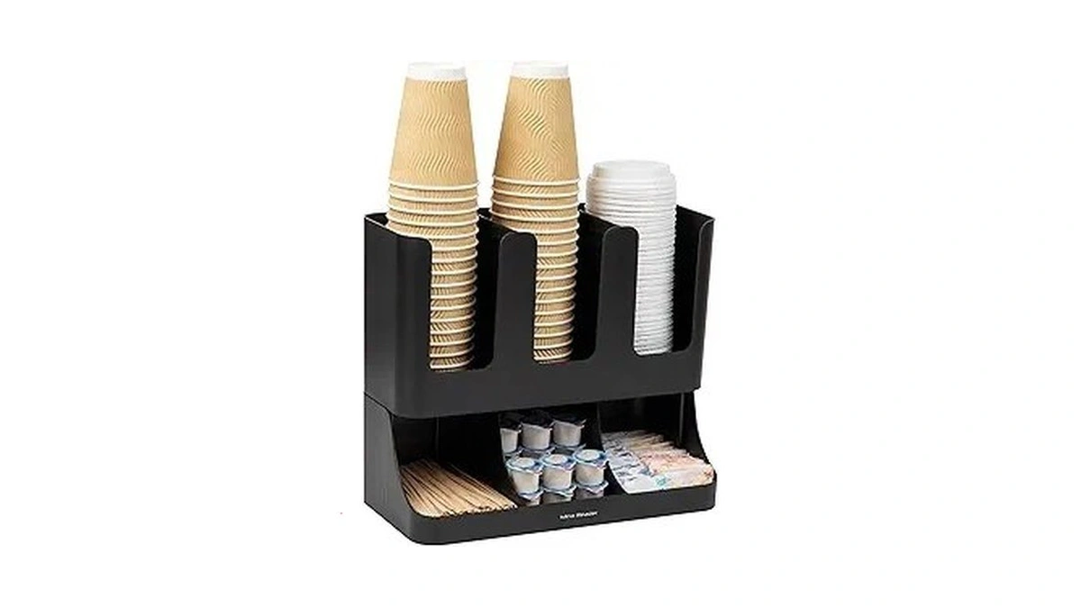 Mind Reader Condiment Station, 13 Inch Countertop Coffee Bar Organizer