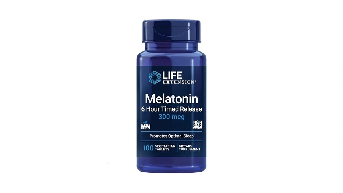 Life Extension Melatonin 6 Hour Timed Release, 300 Mcg, Extended-release