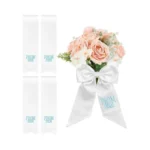 Frienda 4 Pcs Prom Bouquet Ribbon Bow Bouquet Sash Graduation