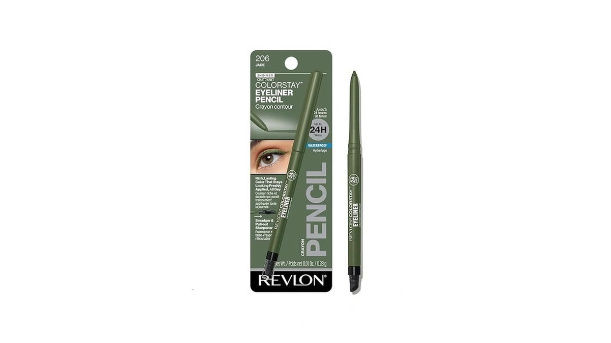Revlon Colorstay Pencil Waterproof Eyeliner, Smudge-proof, Eye Makeup With Built-in
