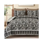 Dinjoy Boho Comforter Set Queen,brown Gray Bedding Paisley Floral 7