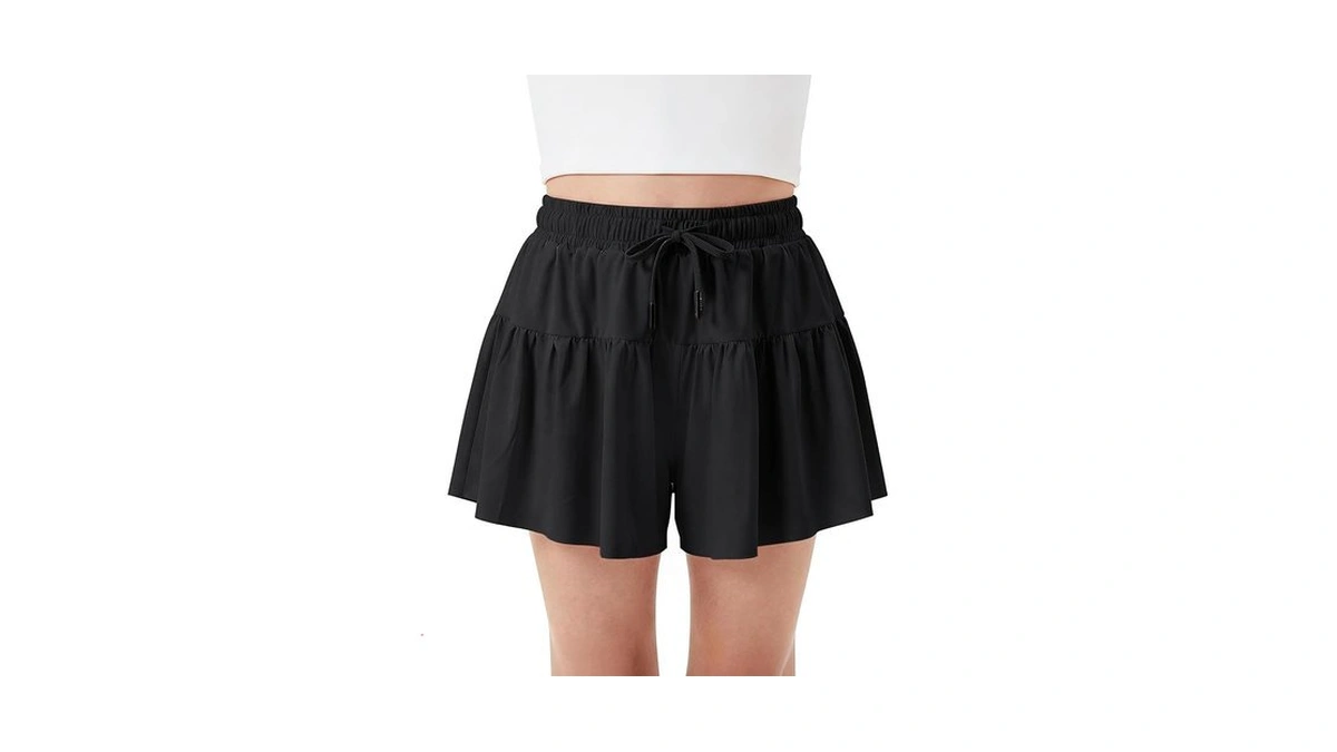 Stelle Girls Athletic Shorts Flowy 2 In 1 Butterfly Short