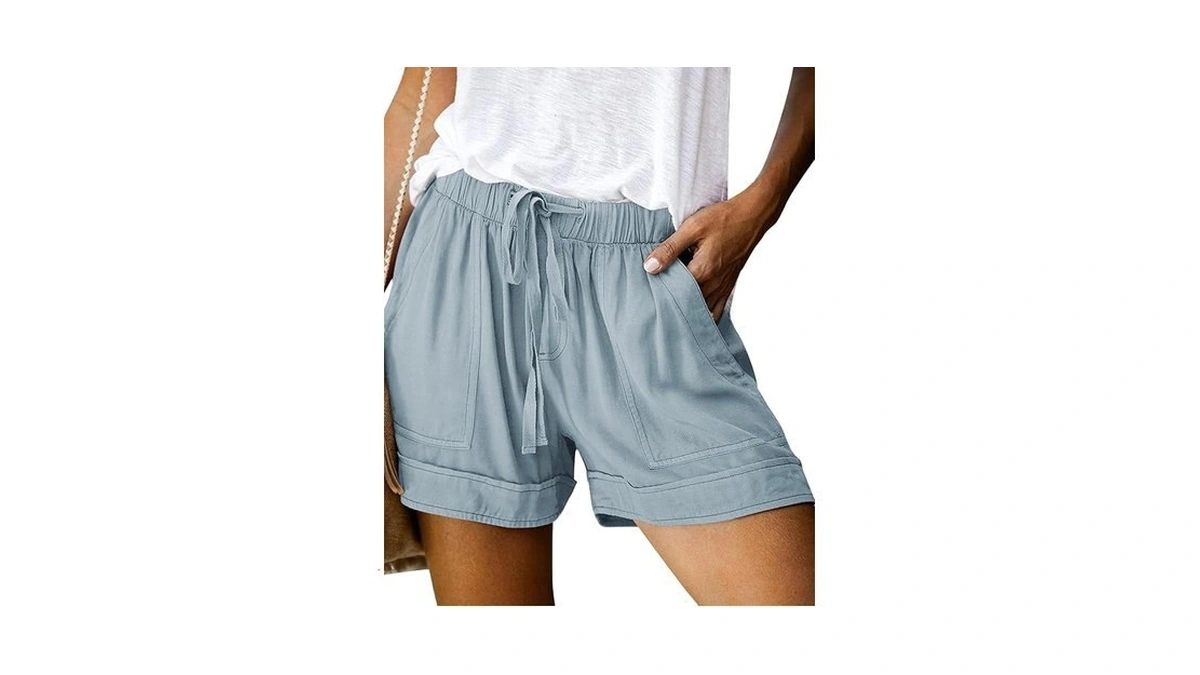 Niloine Summer Drawstring Shorts For Women 2025 Casual Elastic Waist