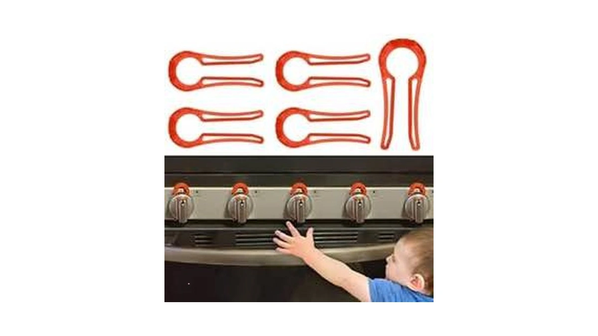 Stove Knob Lock For Child Safety And Proofing (5 Pack),