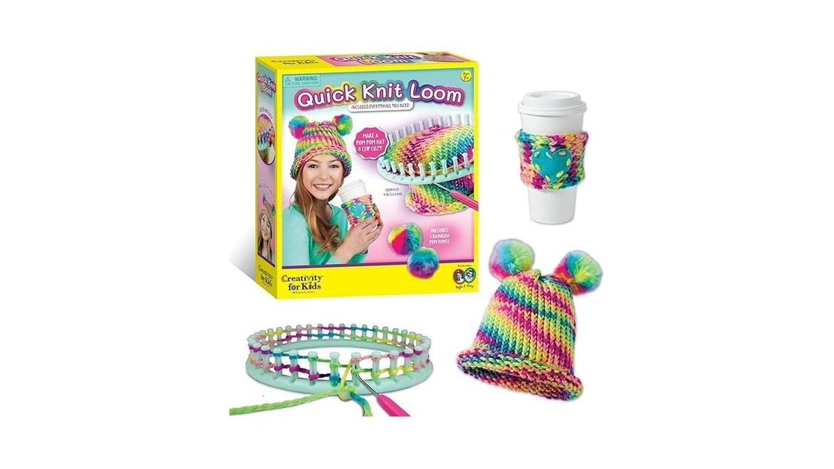 Creativity For Kids Quick Knit Loom Kit - Knitting Kit