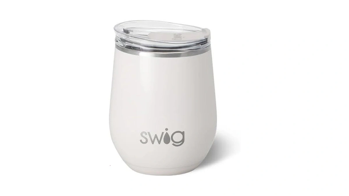 Swig Life 12oz Wine Tumbler With Lid, Stainless Steel, Dishwasher