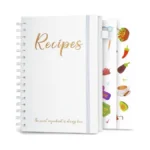 Jubtic Recipe Book To Write In Your Own Recipes,sprial Hardcover