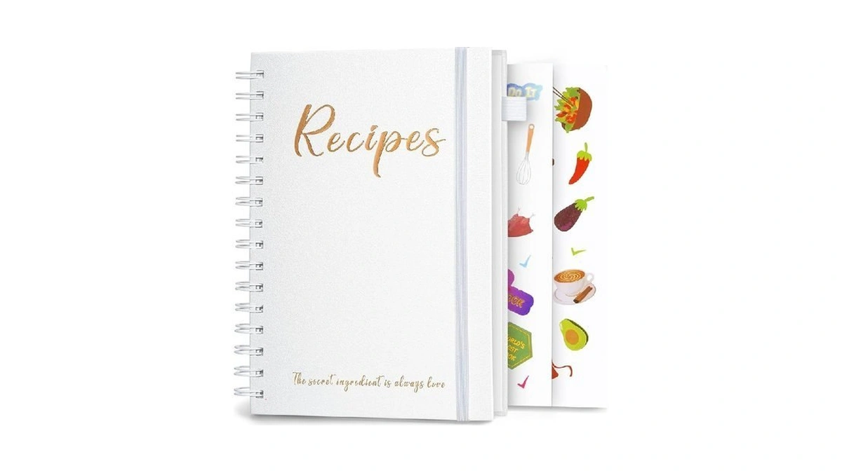 Jubtic Recipe Book To Write In Your Own Recipes,sprial Hardcover