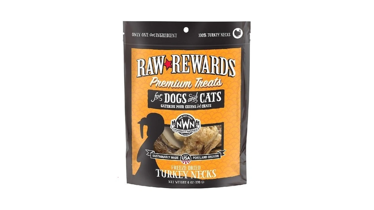 Northwest Naturals Raw Rewards Freeze-dried Turkey Neck Treats For Dogs