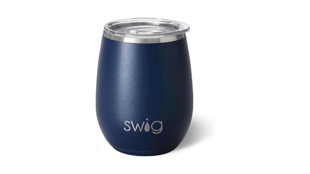 Swig Life 14oz Stemless Wine Cup, Insulated Wine Tumbler With