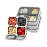 Befoy 4 Divided Compartments Snack Containers Bento Snack Box With