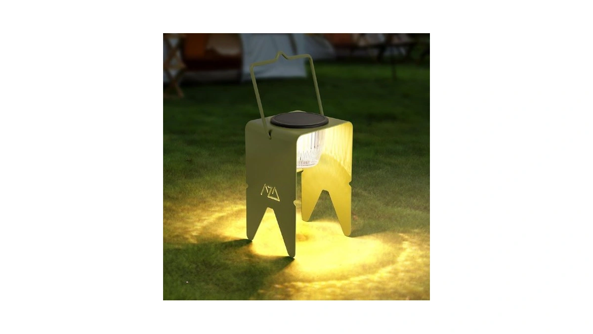 Azadesjet Solar Lanterns Outdoor Waterproof, Rechargeable Metal Solar Outdoor Table