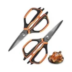 Anshee 2 Pack All Purpose Kitchen Scissors, Sharp Stainless Steel