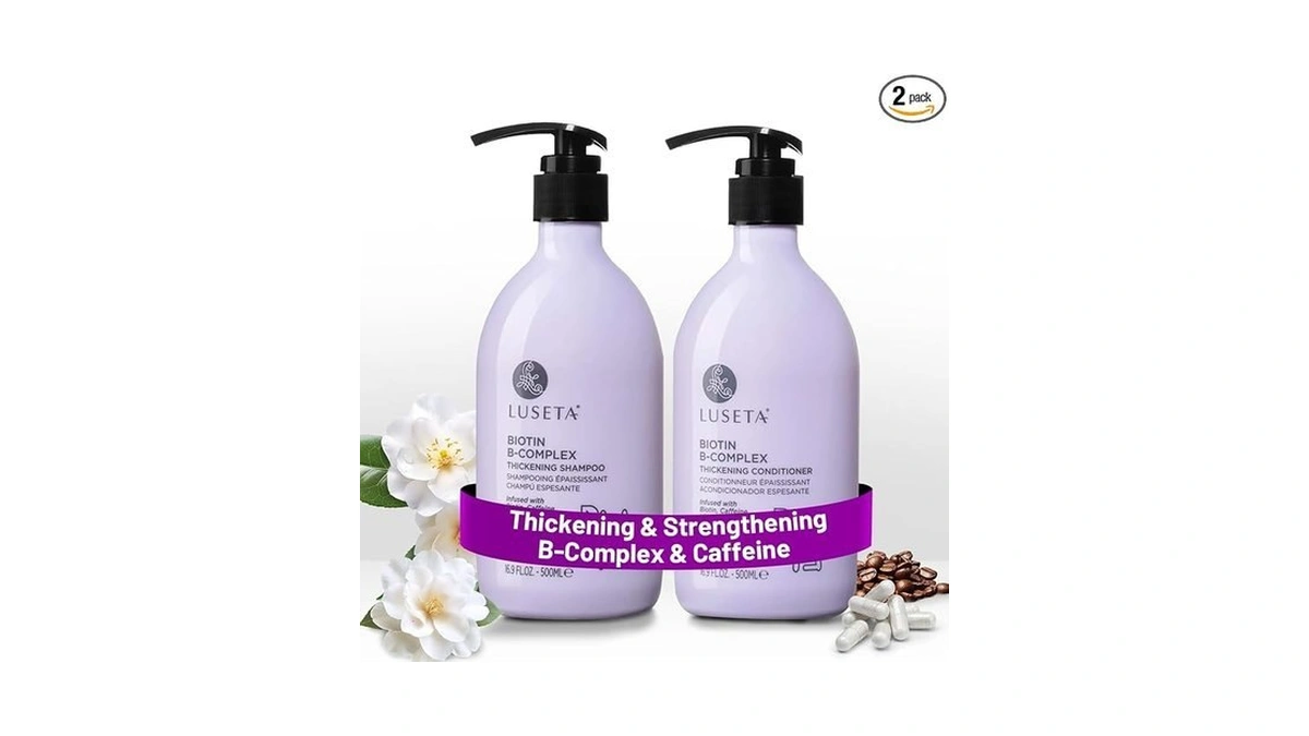 Luseta Thickening & Hair Strengthening Care- Biotin B-complex Shampoo And