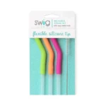 Swig Life Reusable Straws Neon Lime + Orange + Berry