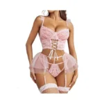 Avidlove Women's Lace Lingerie Bra And Panty Set Strappy Valentine