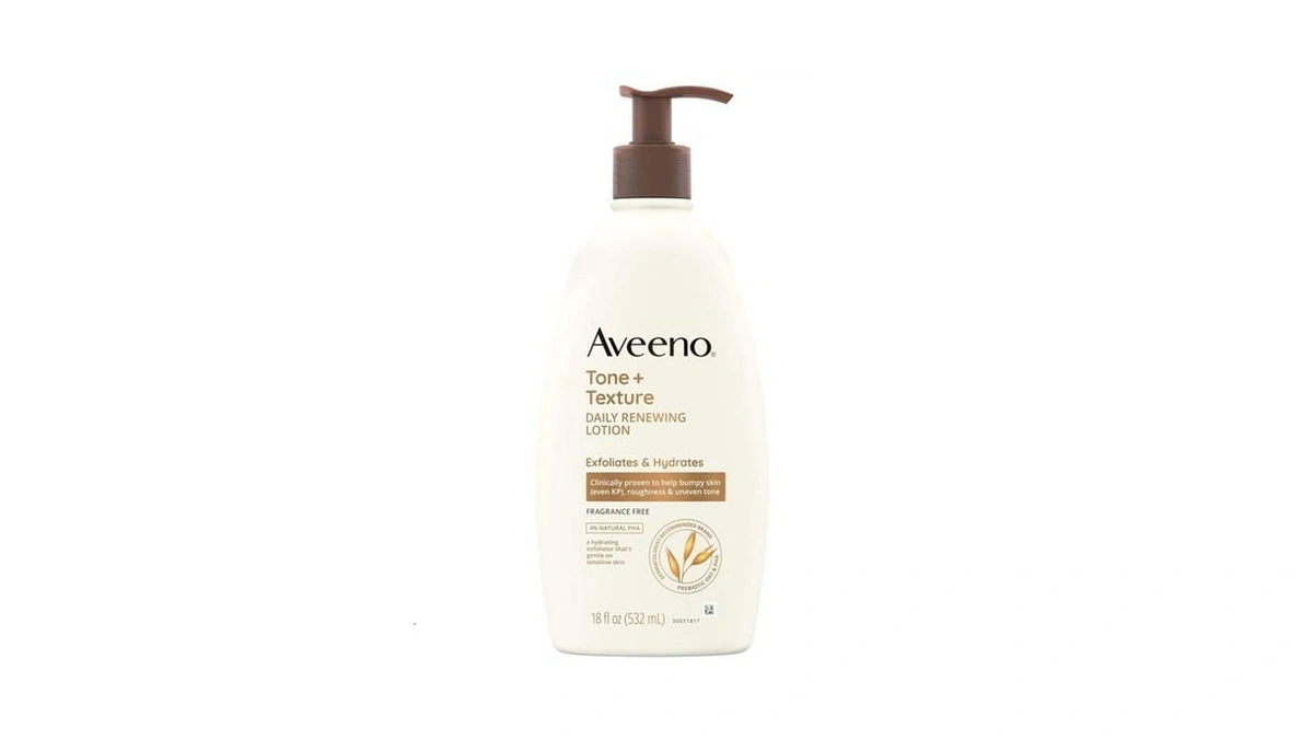 Aveeno Tone + Texture Daily Renewing Body Lotion With Prebiotic