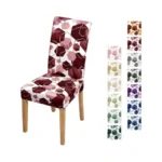 Gibelle Dining Room Chair Covers Set Of 8, Soft Stretch