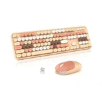 Sqmd Wireless Keyboard And Mouse Combo, 2.4ghz Retro Full-size Typewriter