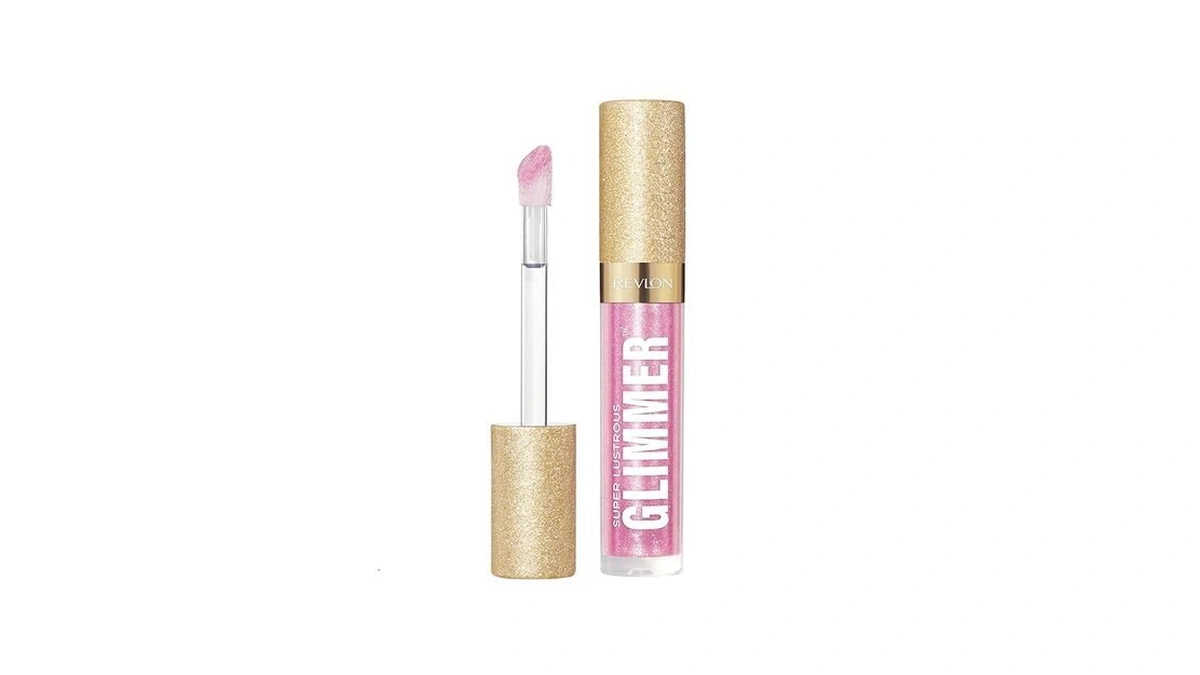 Revlon Super Lustrous Glimmer Gloss, Non-sticky Hydrating Lip Gloss, High-shine