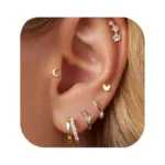 Small Gold Hoop Earrings For Women Dainty Gold Earrings| 14k