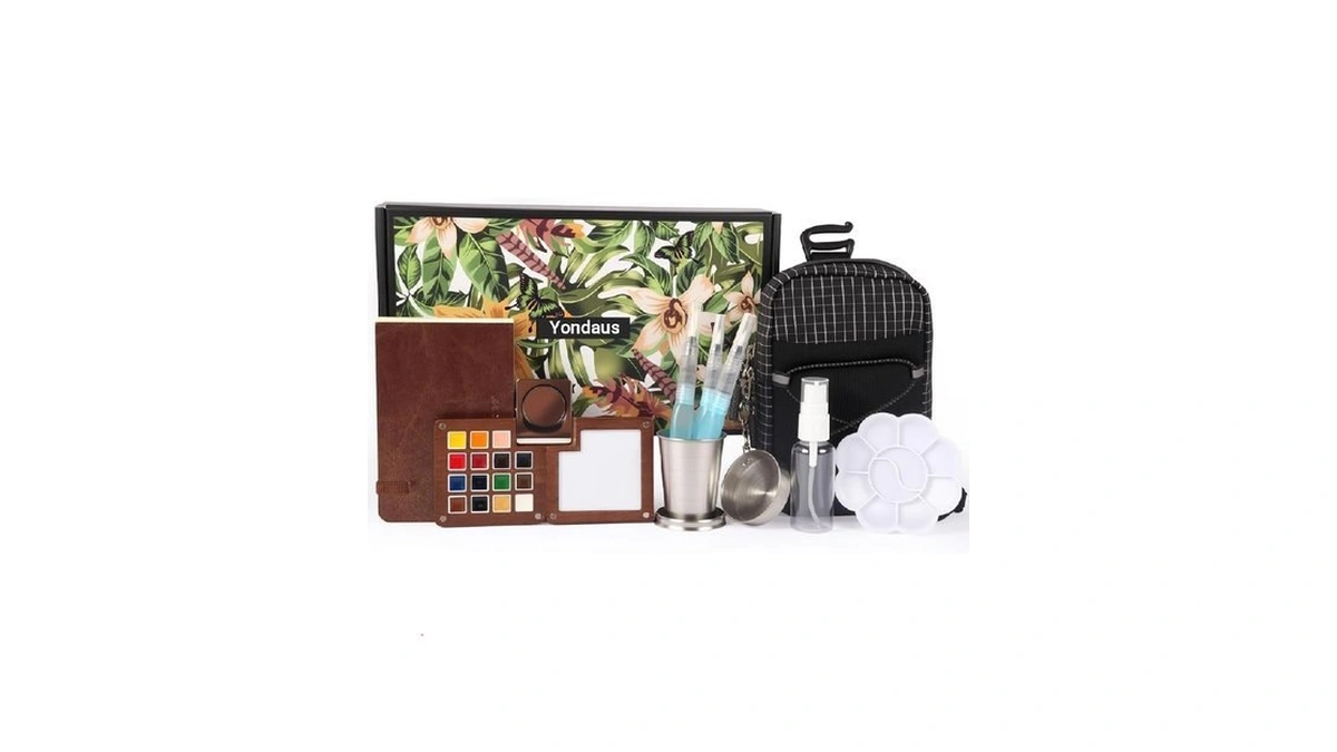 Mini Watercolor Paint Set, Professional Watercolor Set With 15 Colors,
