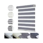 Persilux Cordless Zebra Blinds For Windows With Jacquard Pattern Roller
