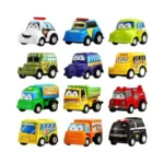 Funcorn Toys Pull Back Car, 12 Pack Assorted Mini Plastic