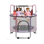 60" Trampoline For Kids, 5 Ft Toddler Trampoline With Enclosur