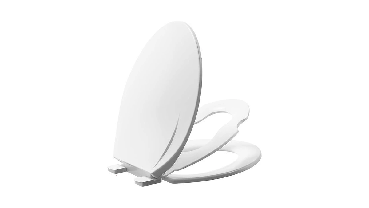 Toilet Seat, Elongated Toilet Seat With Toddler Seat Built In,