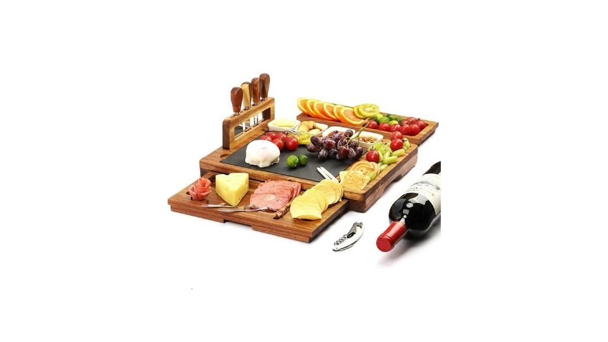 Premium Large Cheese Boards Acacia Nice Charcuterie Boards Gift Set