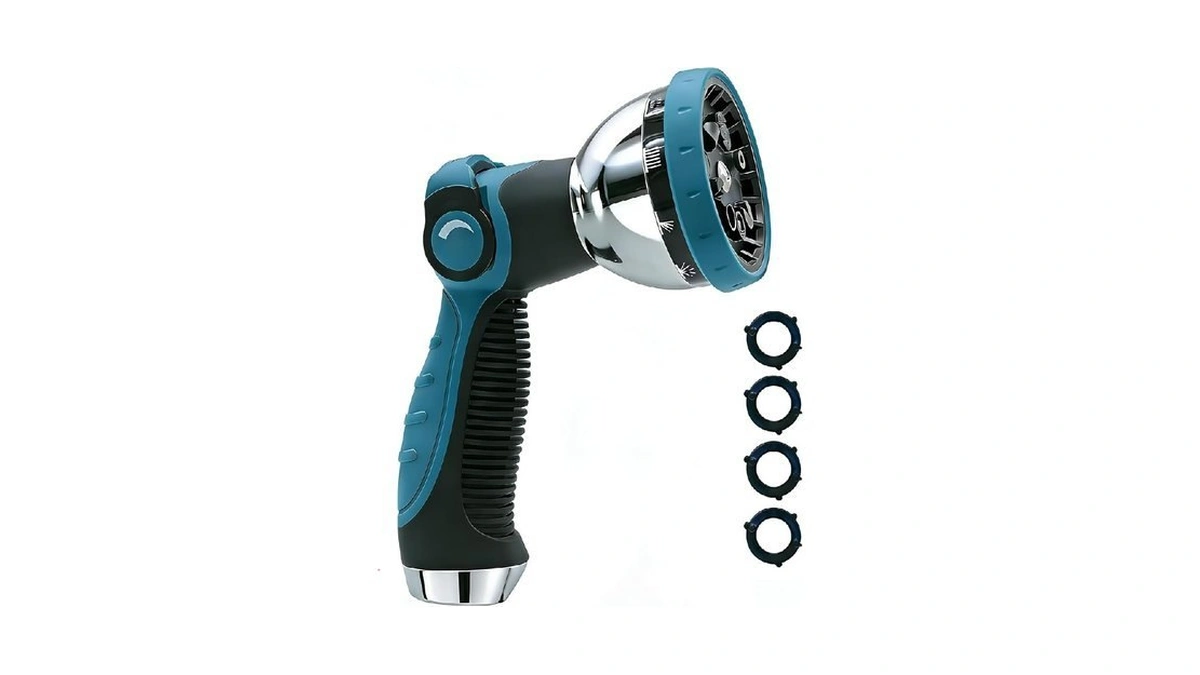 Solifo Garden Hose Nozzle Heavy Duty, Metal Water Hose Sprayer