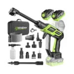 Cordless Portable Car Washer-brushless Motor, 2x4000mah Batteries & Fast Charger,