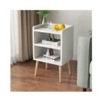 Lucknock Night Stand, White Bedside Table, Modern End Table With