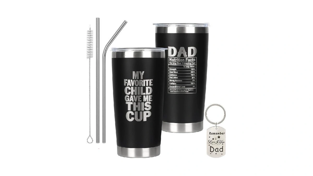 Jolomay Fathers Day Gift 20oz My Favorite Child Gave Me