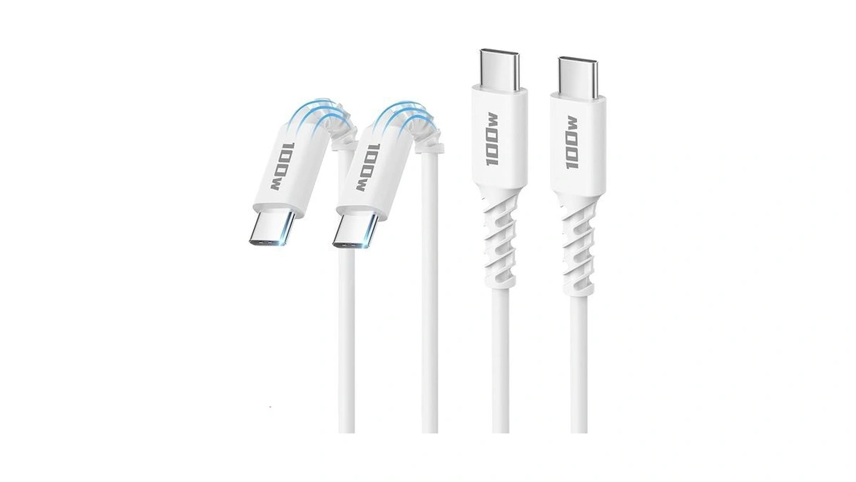 Usb C To Usb C Cable, 100w [2-pack 6.6ft] Type