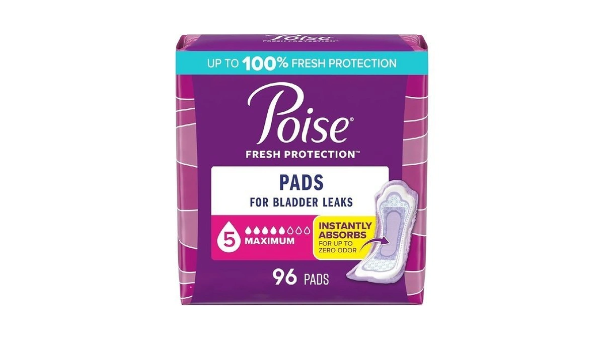 Poise Incontinence & Postpartum Pads For Bladder Leaks, 5 Drop