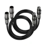 Caiord Xlr Microphone Cables, 2 Pack 6 Feet Oxygen-free Copper