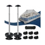 Fuprosico Pontoon Cover Support Poles With Ring Sandbag Much More