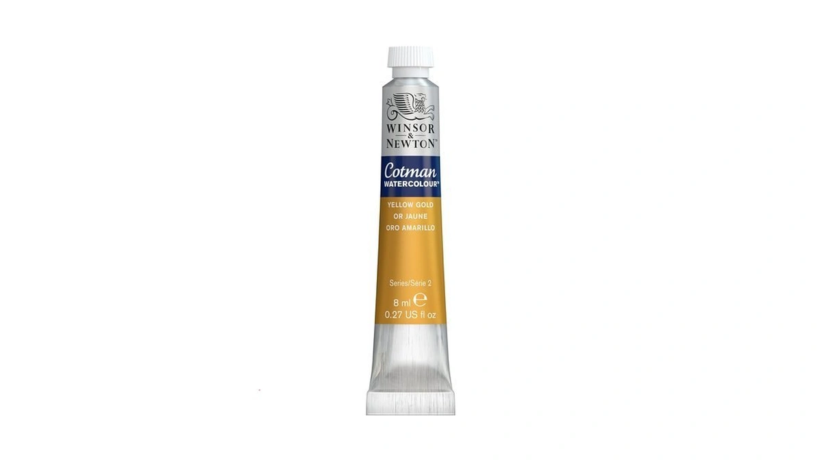 Winsor & Newton Cotman Watercolor Paint, 8ml (0.27-oz), Yellow Gold