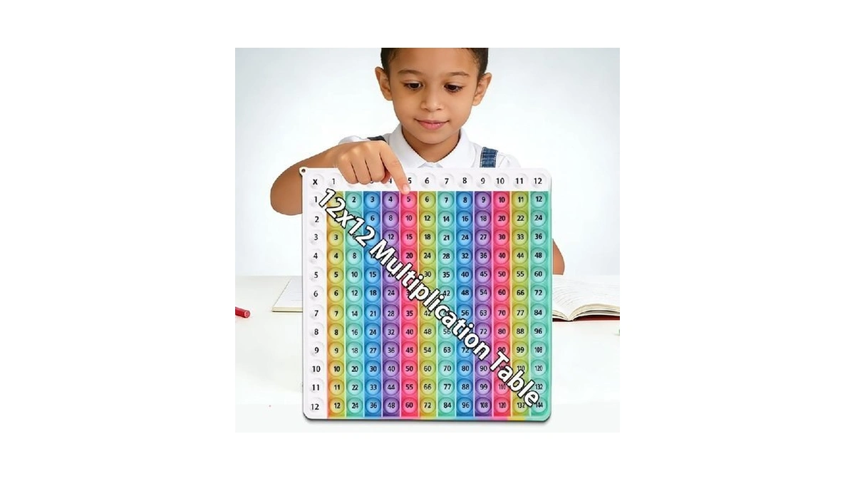 12x12 Multiplication Table Game Learning Mat,math Educational Board Game,interactive Times