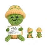 Positive Turtle Crochet,handmade Mini Positive Crochet Animals Turtles Gift,you're Turtle-y